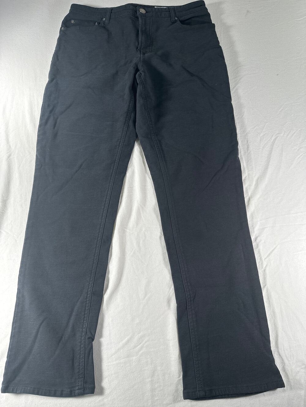 32 Degrees Cool Sweatpant Jeans Men’s Black Stretch Denim Cargo Pants Size 34